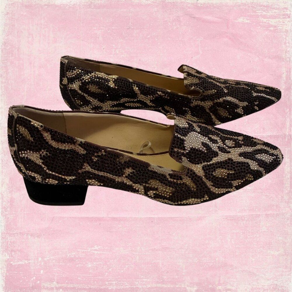 Alex Marie Flats Size 8.5 Women’s Embellished Animal Print Slip-On - Picture 2 of 6